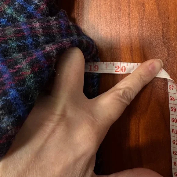 Talbots Mistletoe Plaid Shetland Wool Blazer Womens 12P Festive Eclectic Grandpa - Picture 9 of 11